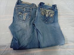 CR10602 Vintage Miss Me and Rock Revival Flare and..
