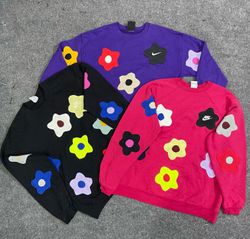 Upcycled Nike Flower Sweatshirt