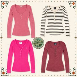 Retro Diva Girl Y2K Henley Tops :10 Pcs (HT1)