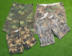 7071 - Street wear Camo Cargo Upcycled Short