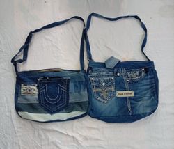 CR12482 Upcycled Rock Revival and True Religion Ba..