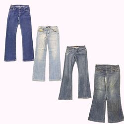 Jeans évasés et bootcut pour femmes Y2k B2F-313