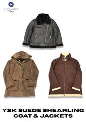 Y2K Suede Shearling Coat & Jackets - EV2307
