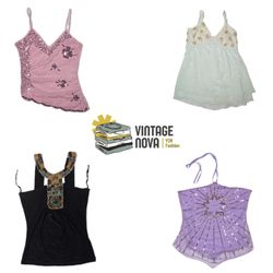 Camisoles with Sequins and Embroidery