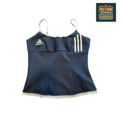 Upcycled Adidas Lace Trim Cami Top