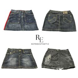 Y2K NYC IT GIRL DENIM MINI SKIRTS RE-3675