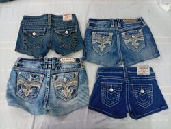 CR10682 Upcycled True Religion and Rock Revival Mi..