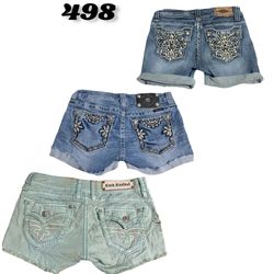 Micro Mini Denim Shorts For Women (brands) Miss Me..