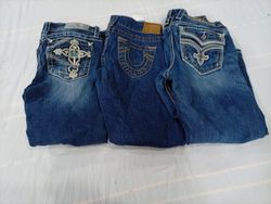 CR10531 Vintage Mix Branded Flare and Straight-Leg..