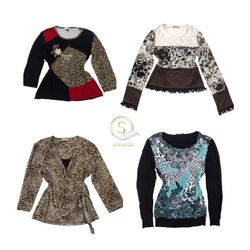 Y2K Leopard Print Tops