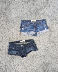 Y2K Distressed Micro Mini Shorts
