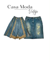 210826-9 Denim midi skirts 15 pcs