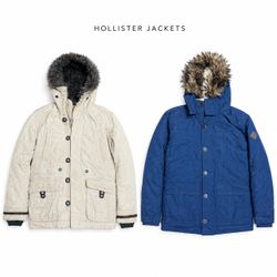 Hollister Abercrombie & Fitch Parkas Hooded Jacket..