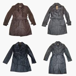 Y2K Matrix Vibe Leather Trench Coats