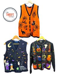 Halloween Jumper Cardigans Vest LX556