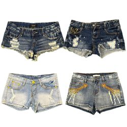 Y2K Women Denim Shorts RE-3890