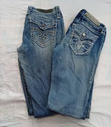 CR12672 Vintage Rock Revival Flare and Straight Je..