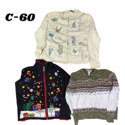 Wholesale Vintage Christmas Sweaters Bundle | 10pc..