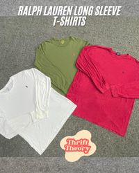 🔴 Ralph Lauren Long Sleeve T-Shirts - (19/10)