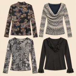 Y2k Whimsical Print Mesh Tops