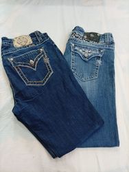 CR11801 Vintage Miss Me Flare Jeans