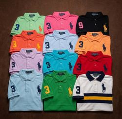 Classical Ralph Lauren Big Pony Coller T-Shirts