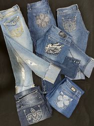 Y2K Embellish Capri Jean B# 560