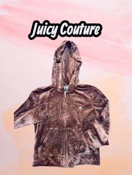 Title: Juicy Couture Brown Velour Full Zip Hoodie ..