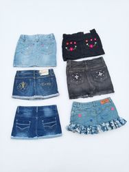 Denim mini jean skirts (A-42)