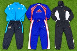 Mix brand colourblock tracksuit sets