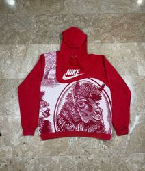 Upcycled Nike Tapestry hoodie & sweatshirt