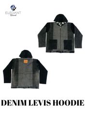 Upcycled Levis Denim Hoodie Jackets - EVR0108