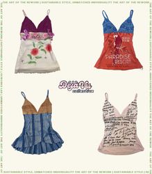 Y2K Upcycled Tops
