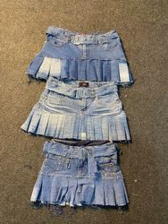 Upcycled Denim Mini Skirts — 0045