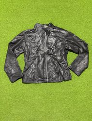 Yv1242 Black And Brown Leather Jackets