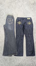 ***Y2K Flare Jeans – Embroidered Denim Fashion Col..