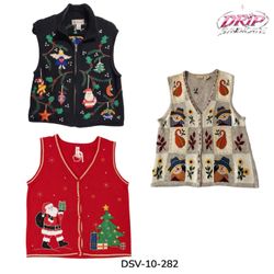 Novelty Christmas and Holiday Knit Vests and Cardi..