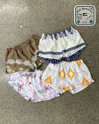 15 Pcs Exact Upcycled Tablecloth Shorts