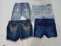 CR10467 Y2K Mini Denim Shorts