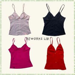 Reworked Cotton Cami Tops