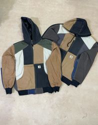 Upcycled Carhartt hooded jacket 🐒