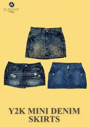 Y2K Denim Mini Skirts - EV0024