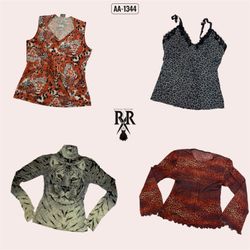 Y2k Animal Print Mix Tops (AA-1344)