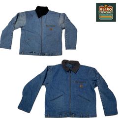 Upcycled Carhartt Denim Canvas Jacket