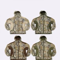 CR1264 Upcycled Camo/RealTree Hooded Jacket