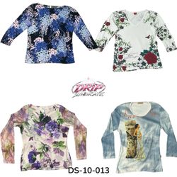 Vintage Y2K Printed Long Sleeve Statement Blouse (..