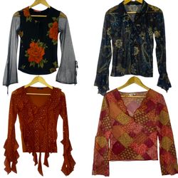 Vintage Y2K Statement Blouses Collection