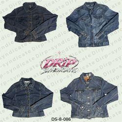 Classic Y2K Denim Jacket – Bisou Bisou And More (D..