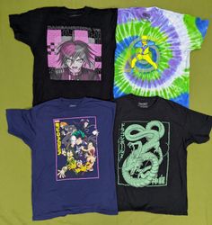 💥 RV4427 Japanese Cartoon Tshirts