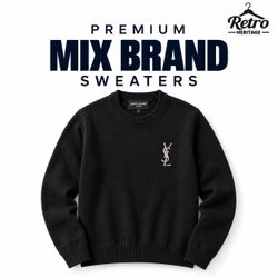 Premium Mix Brand Sweaters including YSL, Harley D..